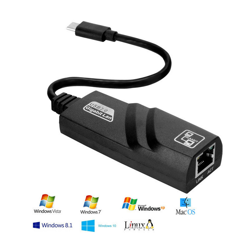 Type-C To RJ45 Gigabit Network Card To USB 3.1 Port My Store