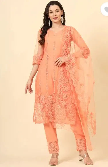 Kurta With Dupatta And Bottomwear