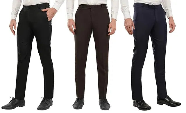 Cotton Blend Trouser for Men Pack of 3 2398