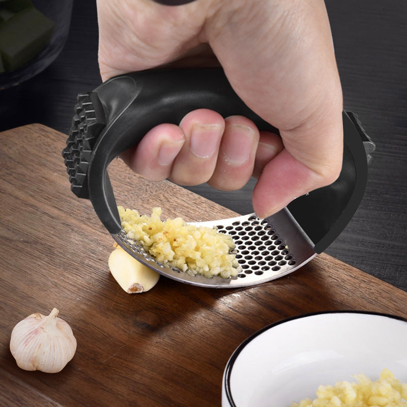Kitchen Circular Stainless Steel Manual Garlic Masher My Store