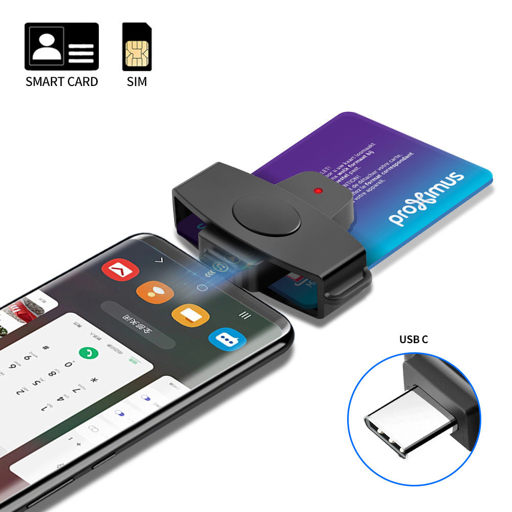 USB Type C Universal Smart Card Reader My Store