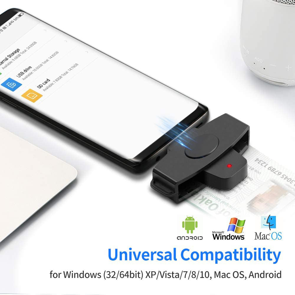 USB Type C Universal Smart Card Reader My Store