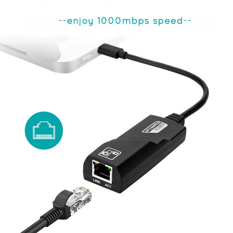 Type-C To RJ45 Gigabit Network Card To USB 3.1 Port My Store