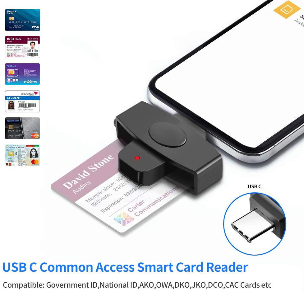 USB Type C Universal Smart Card Reader My Store