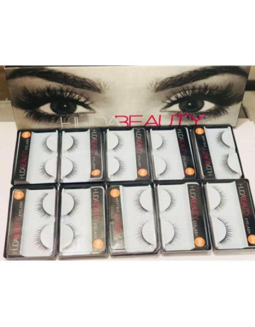 Fake Eyelashes, Long Natural Eyelashes, Faux Mink Fake Eyelash Volume Lashes ( Pack of 10 ) Dropdash