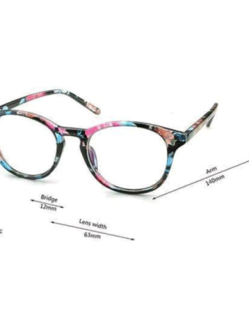 Full Rim Oval Blue Cut Frame For Men & Women (54 mm) Dropdash