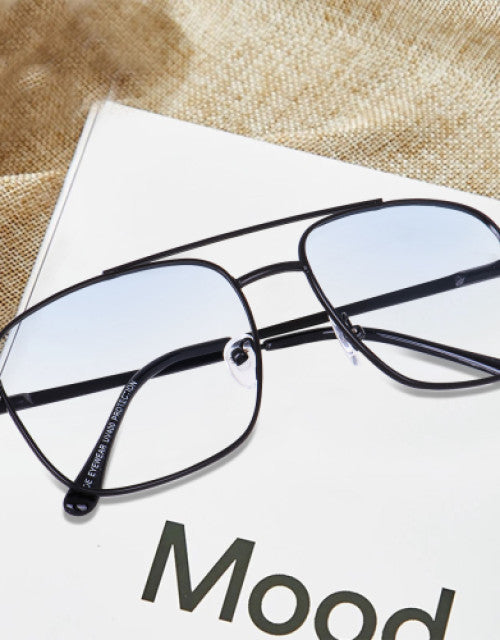 Full Rim Square Anti Glare & Blue Cut Computer Glass For Men & Women (52 mm) Dropdash