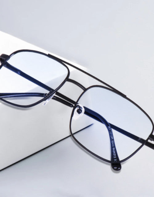 Full Rim Square Anti Glare & Blue Cut Computer Glass For Men & Women (52 mm) Dropdash