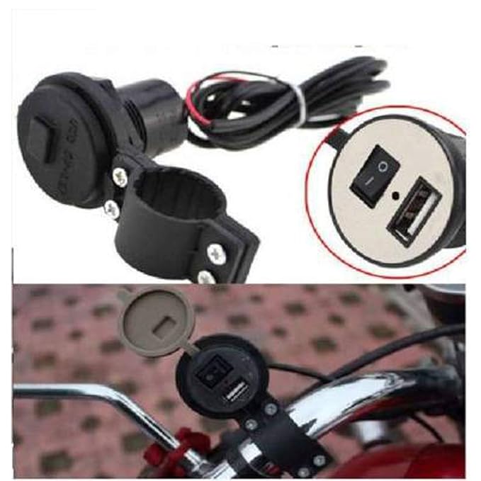 Heavy Duty Bike Mobile USB Charger for Honda Activa 125 SourceInfi