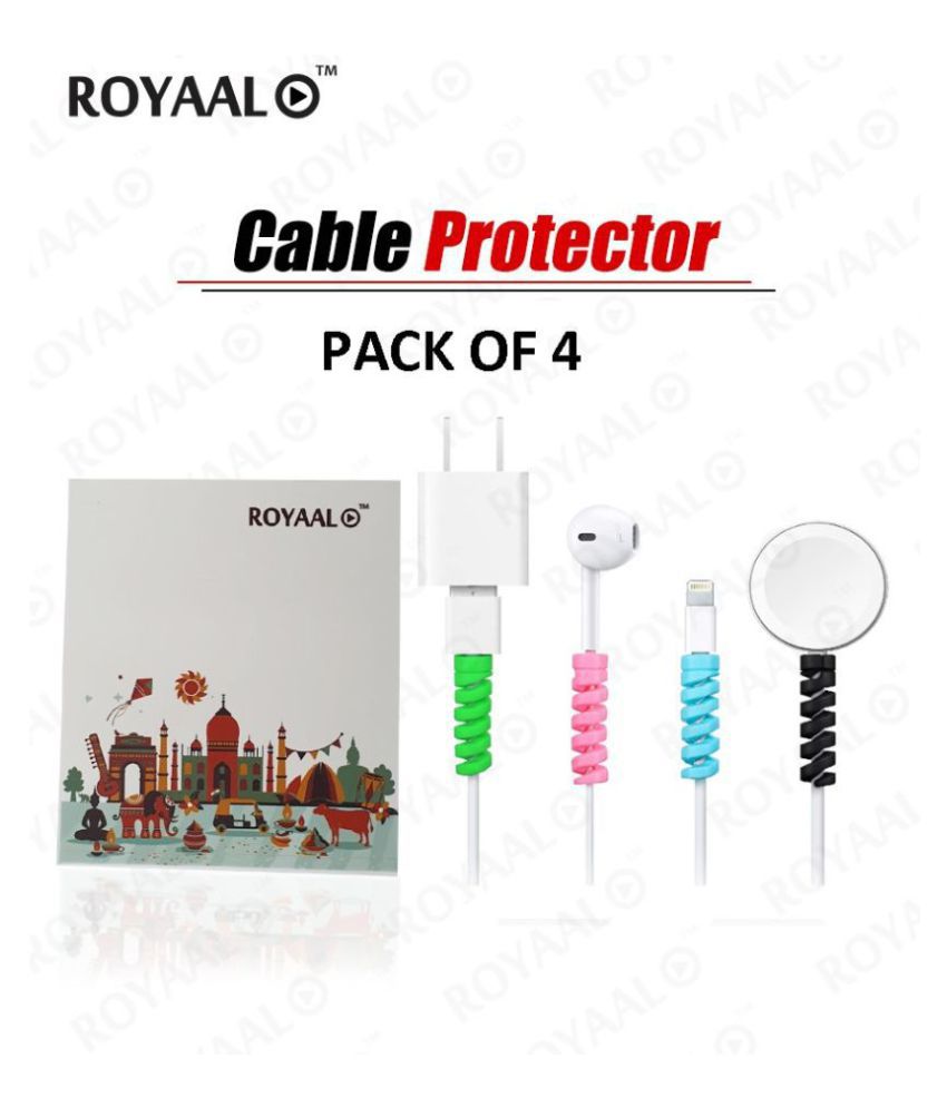 Spiral Charger Cable Protector Data Cable Saver Charging Cord Protective Cable Cover SourceInfi