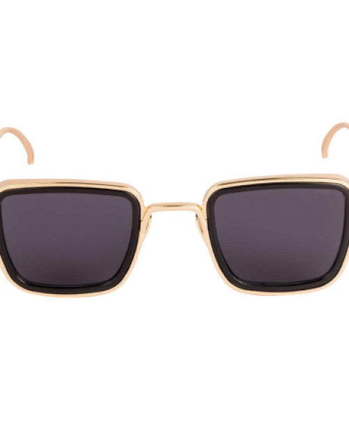 Kabeer Singh Lens Design Unisex Sunglasses Black and Yellow Dropdash