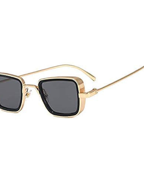 Kabeer Singh Lens Design Unisex Sunglasses Black and Yellow Dropdash