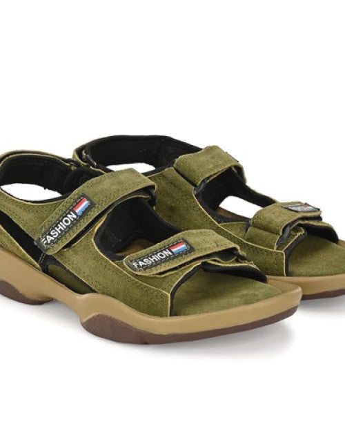 Lee Peeter Sandals For Men (Dark Green) Dropdash