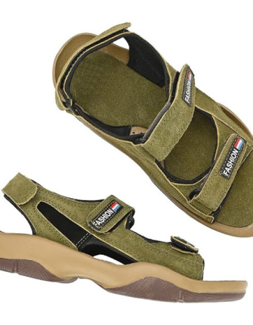 Lee Peeter Sandals For Men (Dark Green) Dropdash