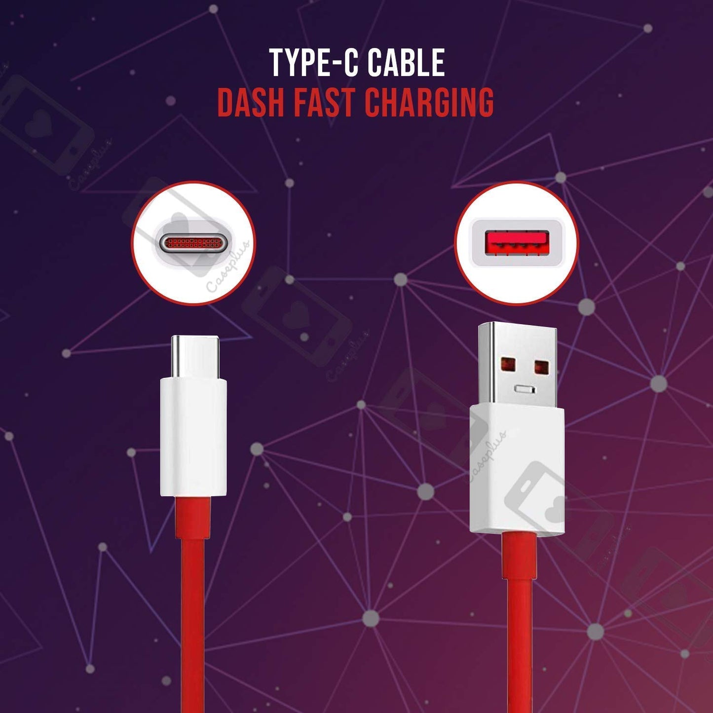 Type C Dash Charging USB Data Cable for OnePlus Devices SourceInfi