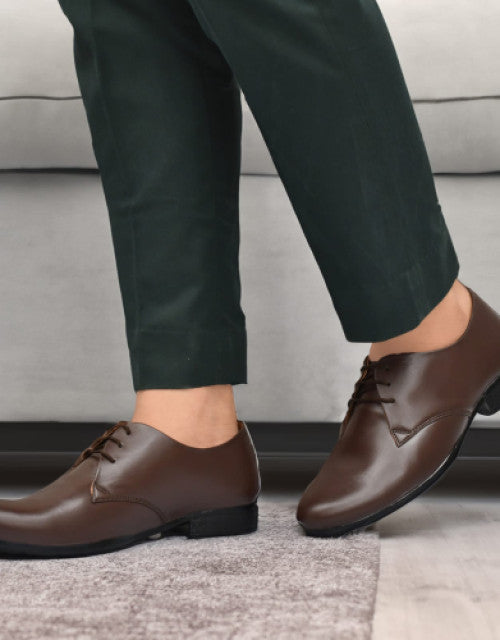 Men's Comfortable Decent Look Genuine Leather Lace up Formal Shoe Dropdash