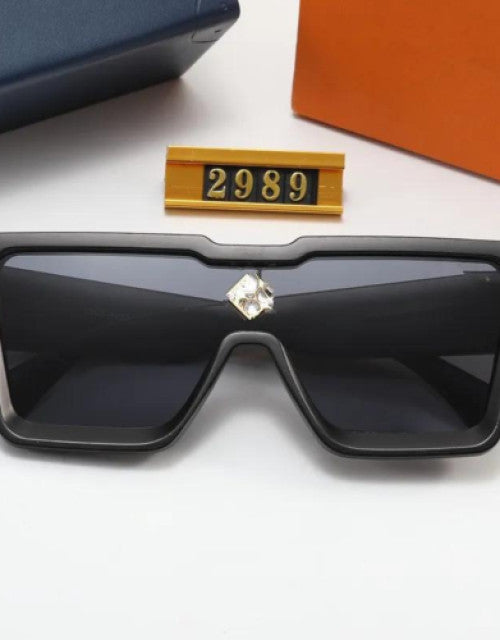 Monster Series Luxury Oversized Sunglasses - Matte Black Dropdash