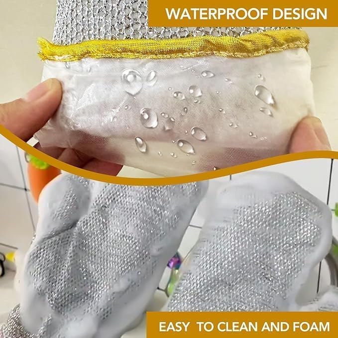 Multipurpose Steel Gloves for Dishwashing | Utensil Scrubber and Scrubber | Hand Gloves for Tough Cleaning - My Fashion Sell
