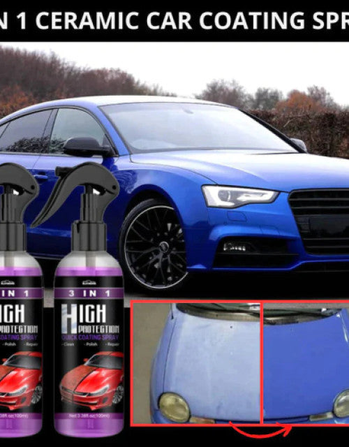 Polishes and Shine Car 3 in 1 High Protection Quick Car Coating Spray Dropdash