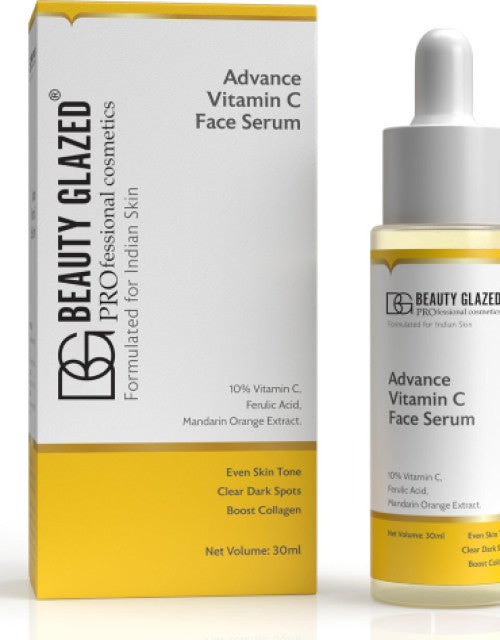 Proskire 10% Advance Vitamin C Serum With Ferulic Acid, For Dark Spots Pigmentation & Glowing Face - 30 ml (Pack of 1) Dropdash