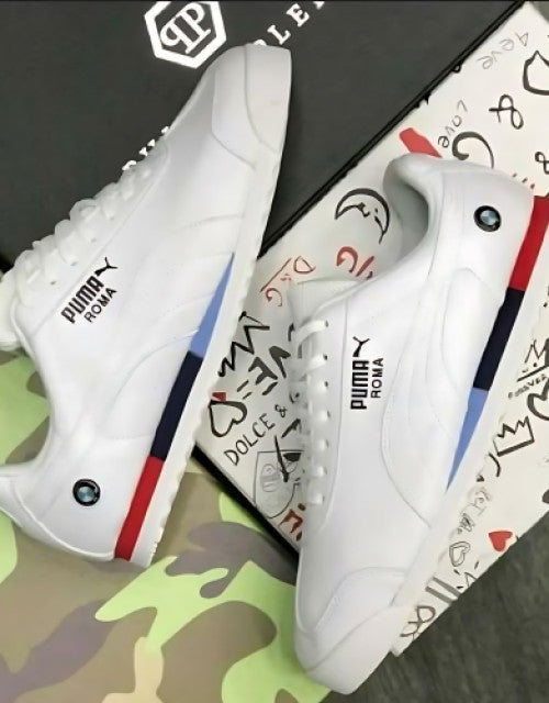 Puma Roma Shoes X BMW Motorsports Shoes For Men – White Dropdash