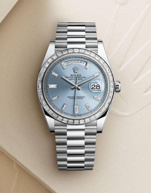 Rolex Day Date Ice Blue Dropdash