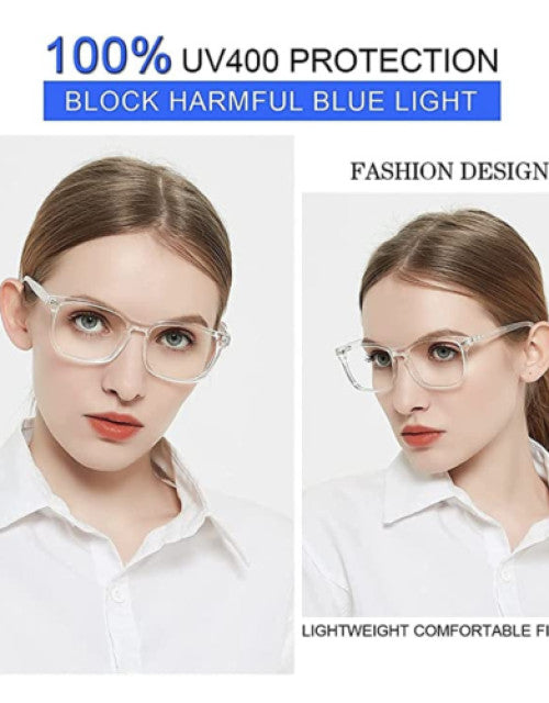 Transparent Square sunglasses free size Aviator Unisex transparent Frame UV 400 Customise Dropdash