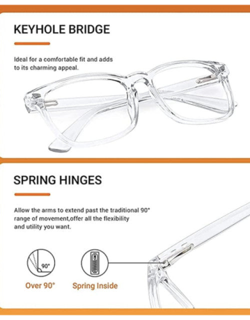 Transparent Square sunglasses free size Aviator Unisex transparent Frame UV 400 Customise Dropdash