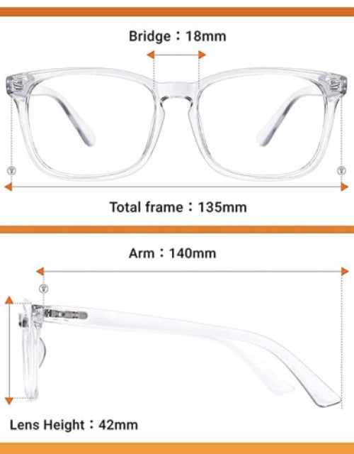 Transparent Square sunglasses free size Aviator Unisex transparent Frame UV 400 Customise Dropdash