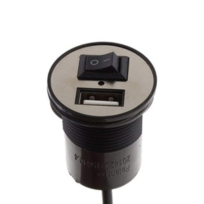 Waterproof Fast Mobile Charger for Bike with Switch Socket 12 Volt SourceInfi