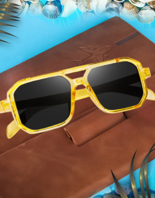 Unisex Square Sunglasses With UV Protected Lens Dropdash