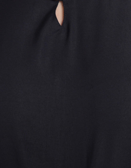Women Casual Solid Black Sleeveless Full Length Crepe Jumpsuit Dropdash