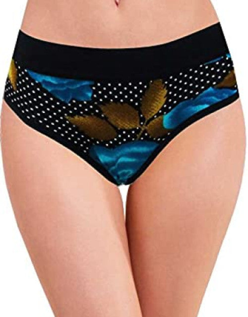 Women's Cotton Broad Elastic Cotton Panty (Pack of 3)(Multicolored) Dropdash