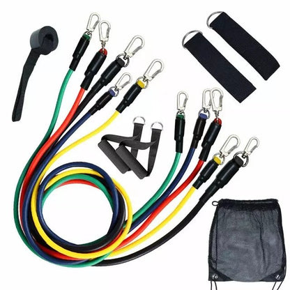 11 Pis Gym Power Resistance Band Set - My Fashion Sell