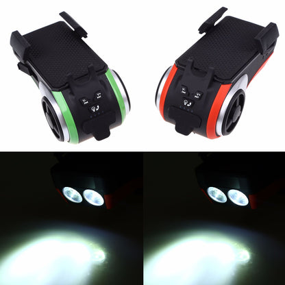 5 In 1 Double LED Bicycle Light Bluetooth Bicycle Phone Holder My Store