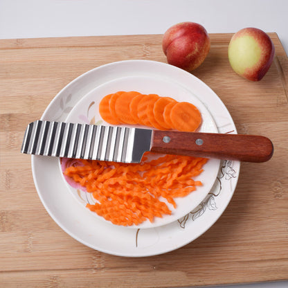 French Fries Cutter Stainless Steel Potato Cutter Knife Vegetable Wave Cutting Tools Kitchen Gadgets My Store