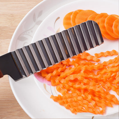 French Fries Cutter Stainless Steel Potato Cutter Knife Vegetable Wave Cutting Tools Kitchen Gadgets My Store