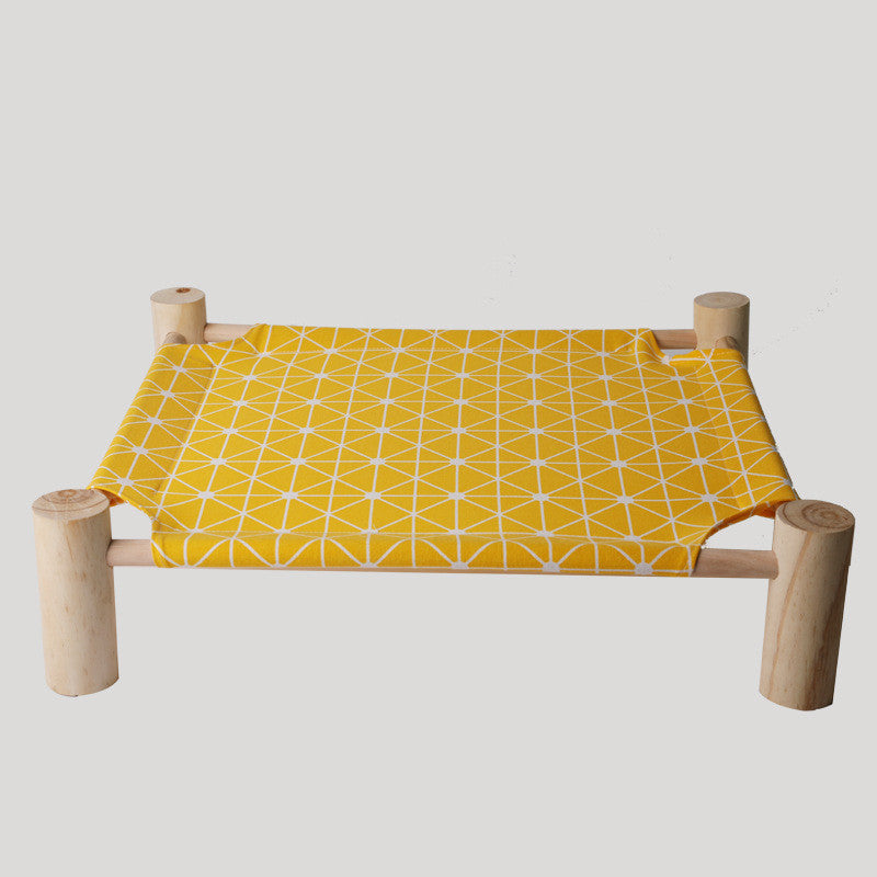 Removable And Washable Solid Wood Pet Dog Bed 3080