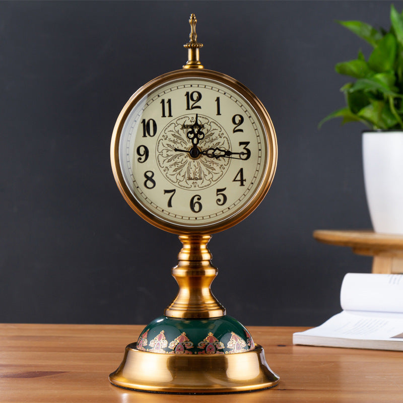 Table Clock Home Living Room Clock Fashion Retro Clock Ornaments My Store