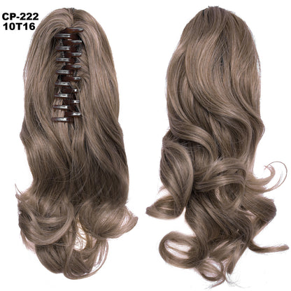 Long Wave Ponytail Wrap Around Ponytail Clip In Hair Headwear Gray Hairpiece Natural Extensions My Store