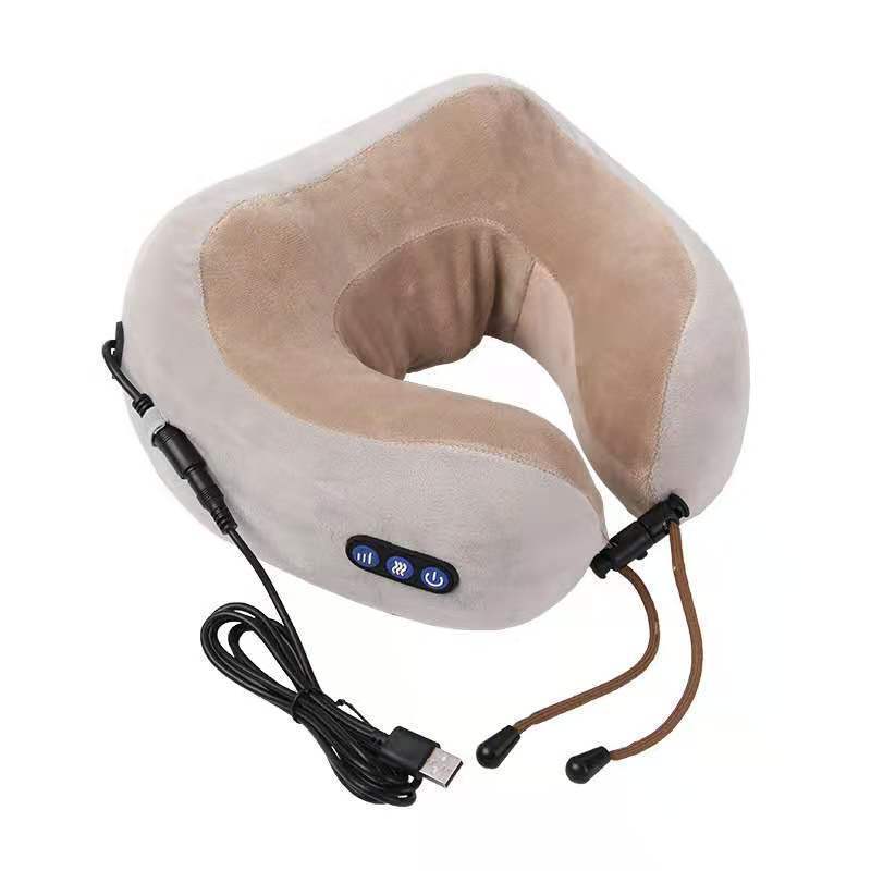 U Shaped Massage Pillow Neck Massage Device Electric Neck Massager Apparatus Shoulder Back Cervical Massager For Body Relaxation 3080