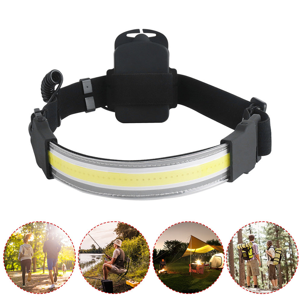 Cob LED Headlamp Built-in Battery Rechargeable Head Waterproof Lamp My Store