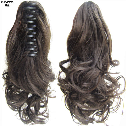 Long Wave Ponytail Wrap Around Ponytail Clip In Hair Headwear Gray Hairpiece Natural Extensions My Store