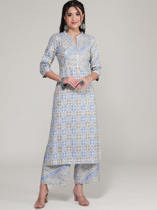 Stylish Casual Wear Straight Kurti Pant Set Dropshipera