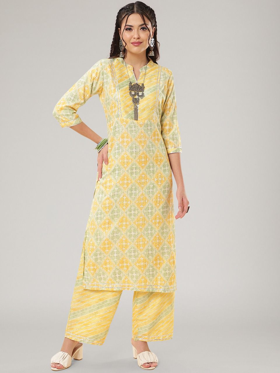 Stylish Casual Wear Straight Kurti Pant Set Dropshipera