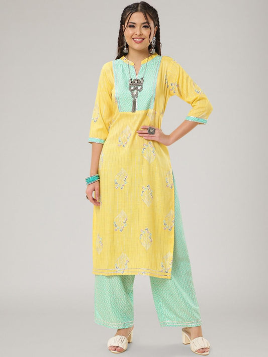 Stylish Casual Wear Straight Kurti Pant Set Dropshipera