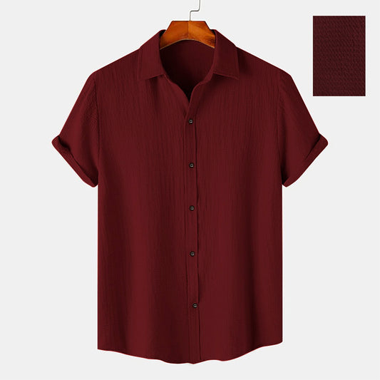 Men  Casual Wear Cotton Structured Shirt Dropshipera