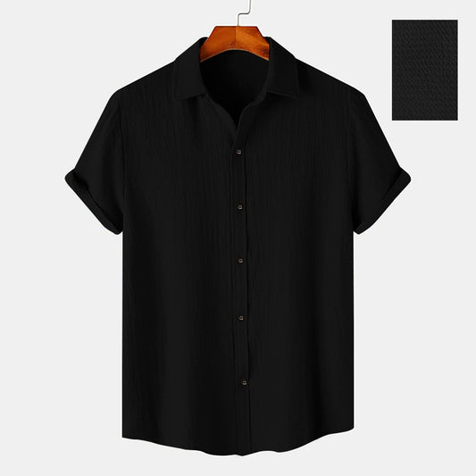 Men  Casual Wear Cotton Structured Shirt Dropshipera