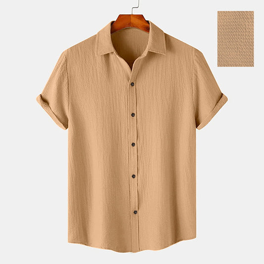 Men  Casual Wear Cotton Structured Shirt Dropshipera