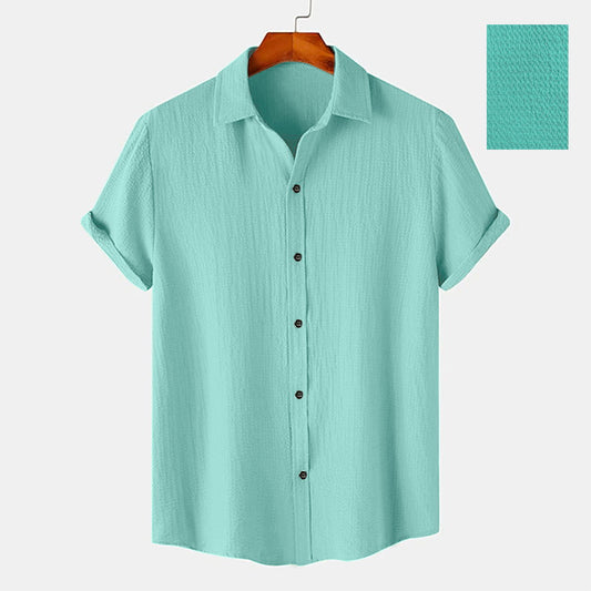 Men  Casual Wear Cotton Structured Shirt Dropshipera